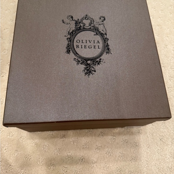 Olivia Riegel Crystal Roxbury Menorah Silver Tone Judaica Decor w/ Box - Picture 2 of 8